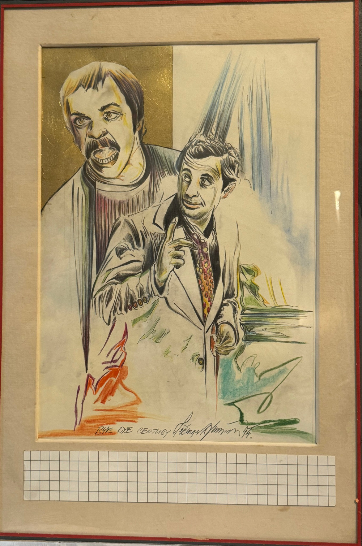 Triptych - obrazy Belmonda 1994, tužka, pastel