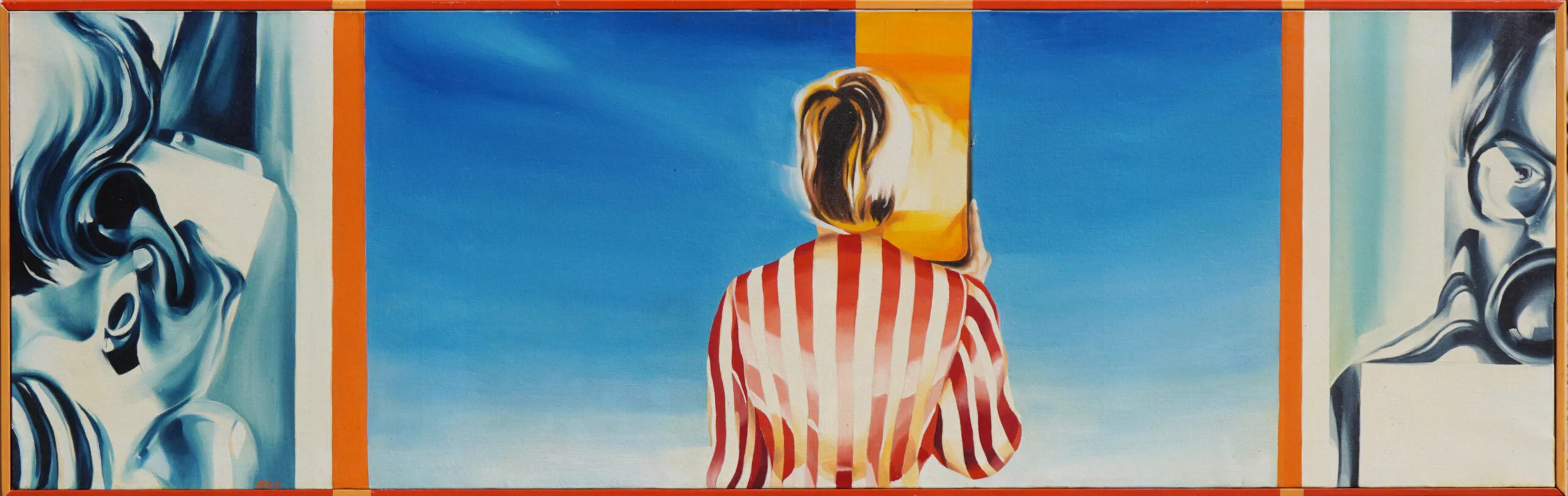 Důležitý hovor 1976, olej na plátně